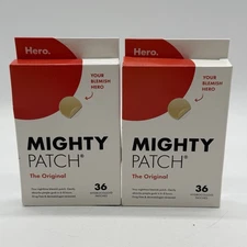 2X Mighty Patch Original from Hero Cosmetics 36 Count (Total 72) Exp 2027