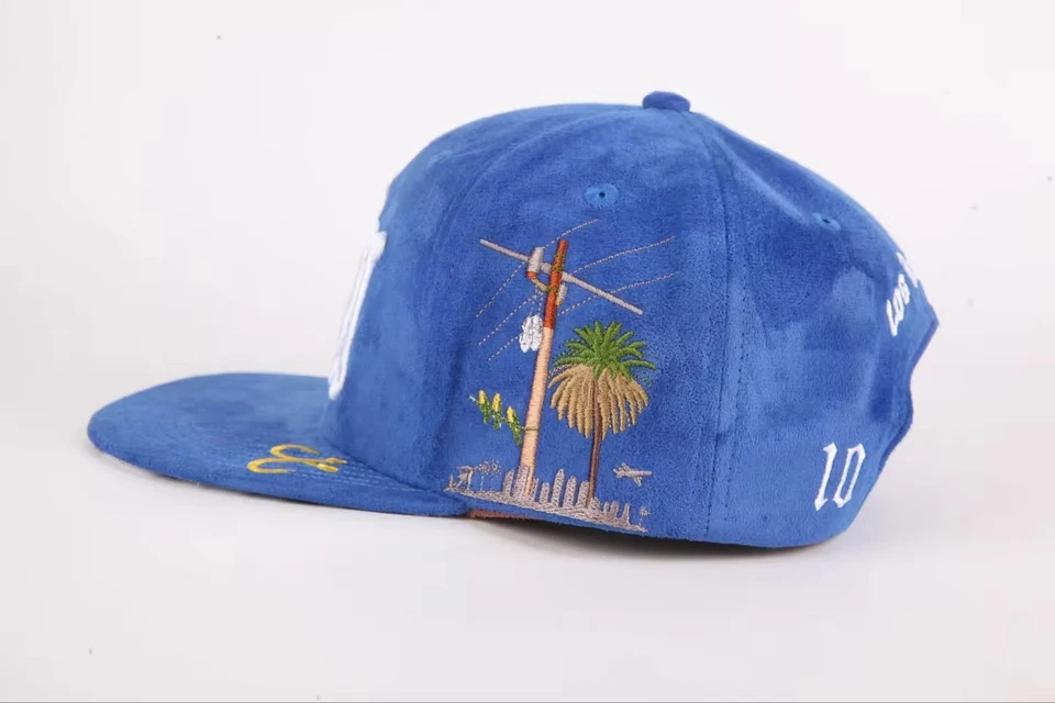 LA" Suede SNAPBACK BLUE. TELEPHONE POLE EDITION" CAPTAINZ - Image 4 of 4