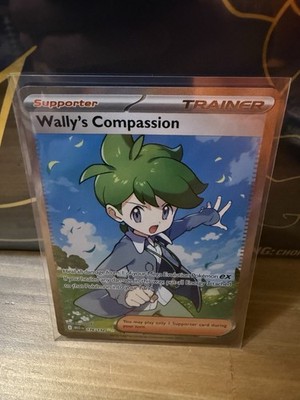 Wally's Compassion 176/132 Me01: Mega Evolution Holo Card Near Mint Condition