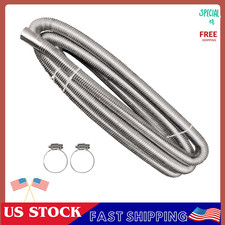 118-Inch Stainless Steel Spiral Exhaust Pipe | Universal Parking Heater Vent Hos