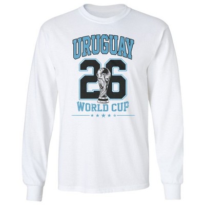 Uruguay 26 Soccer Cup Graphic World Fans Gift Long Sleeve T-Shirt