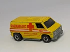 Vintage 1974 Hot Wheels Paramedic Ambulance Super Van Yellow Hong Kong