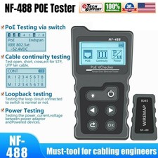NF-488 POE Tester for Power Over Ethernet,Network Cable POE Detector Tester tool