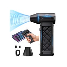 Compressed Air Duster, 130000RPM 4-Gear Adjustable Mini Electric Air Duster w...