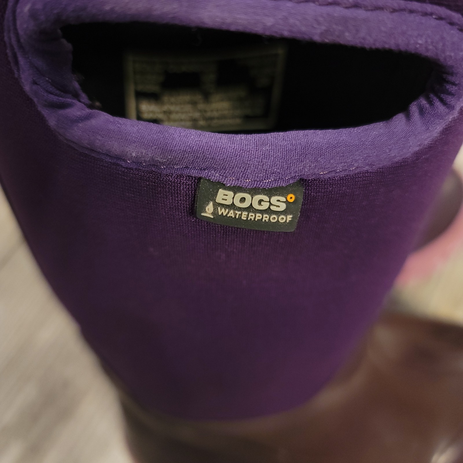 Bogs Waterproof Classic High Handles -30F Degrees Kids Purple Boots Size US 12