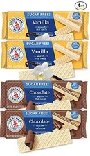 Voortman Sugar Free Cookies Vanilla & Chocolate Wafers | 4 Pack
