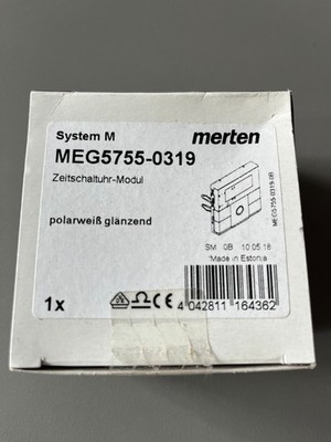 Merten Zeitschaltuhrmodul MEG5755-0319 polarweiss glänzend, Abverkauf