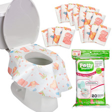 Waterproof Disposable Toilet Seat Covers, Dinosaurs 20 Pack