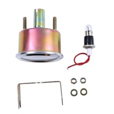 2 Inch Universal Chrome Oil Pressure Gauge Kit 080 Psi Mechanical Auto