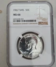 1967 SMS Kennedy Silver Half Dollar MS 66 S/N 666032438-023 Free Shipping