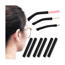 Sightor Soft Glasses Ear Cushion, 3 Pairs Knitting Cotton Eyeglass Temple Sle...