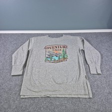 Maurice's Adventure Calls Fitted Crew Neck Sweatshirt Sz Med Warm