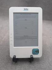 Kobo Touch N416 White eBook Bluetooth White Untested