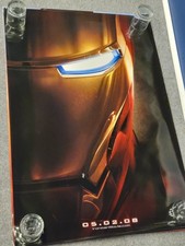 Iron Man 2008 Movie Poster Advance Teaser Double Sided 27x40 Glossy DS RARE