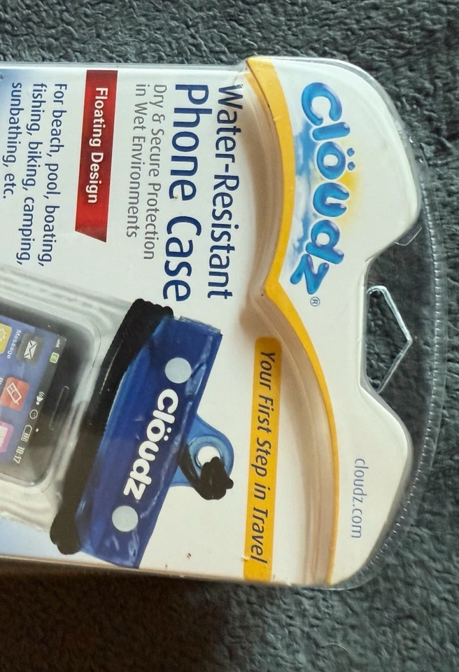 Cloudz Waterproof Phone Case Floating Design For Beach Pool Camping etc new - Image 3 of 4