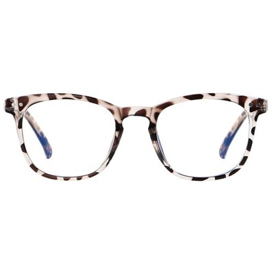 ANDWOOD Blue Light Blocking Small, Square Leopard | Anti-blue Lens 