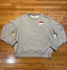 VTG Fila Gray Crewneck Sweater Size XL Embroidered Mens Sweatshirt
