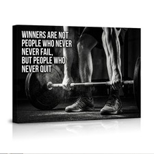 Motivational Gym Quote Wall Art Inspiring Fitness Poster for Workout Enthusiasts