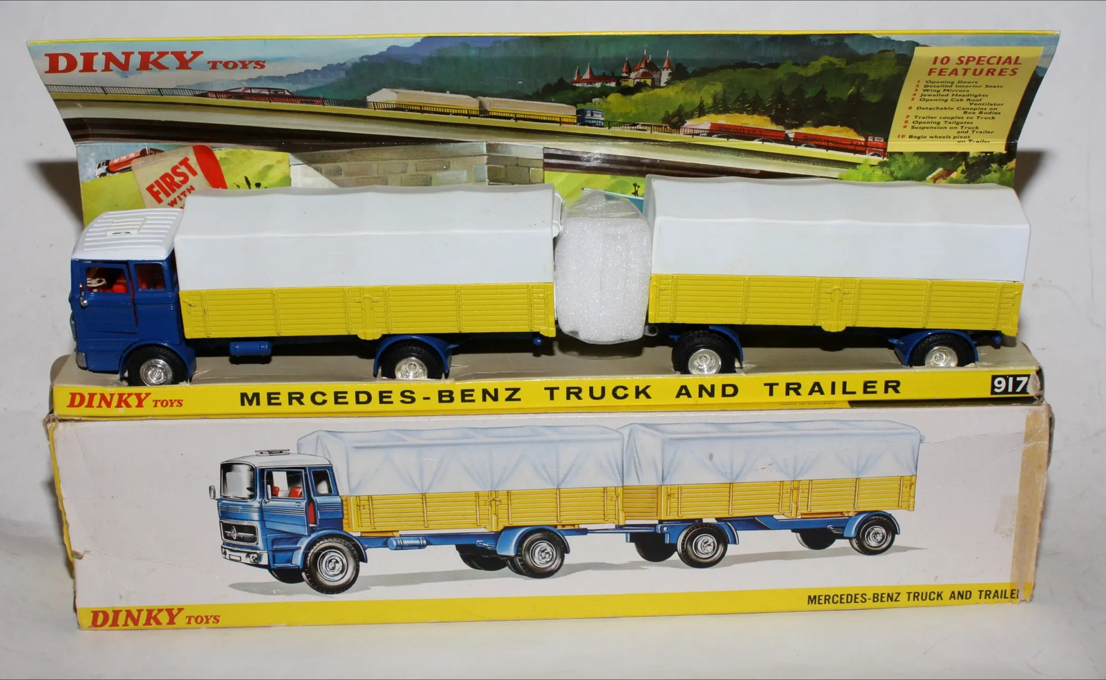 Dinky 917, Mercedes Benz Truck and Trailer - Free Price Guide & Review