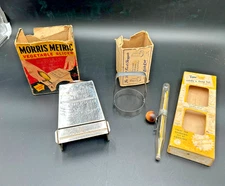 3 Vintage Kitchen Gadgets: Morris Veg Slicer, Kwik Cut Chopper + w/ Original Box