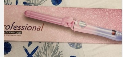 Professional Automatic Hair Curler 1in Ceramic, 230°C, Digital Temp, 360° Cord