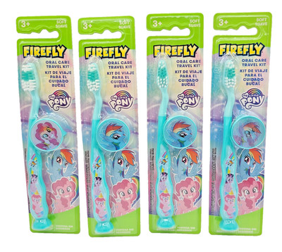 Firefly My Little Pony Oral Care Travel Kit Toothbrush Soft Bristles Lot Of 4