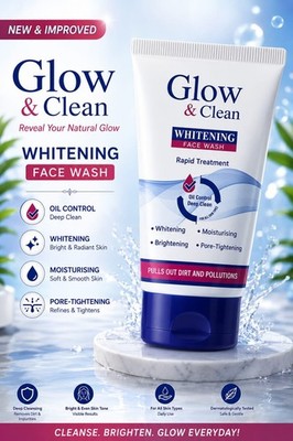 Glow & Clean Facial Face Wash 100g | Cleans Dirt & Excess Oil for All Skin Types