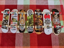 Lot Of 7 Tech Deck Skateboards. Tony Hawk, Plan B, Adam Dyer, Etc.
