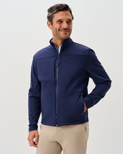 Chaqueta de rendimiento de gamuza con cremallera completa Tempo para hombre azul marino CHAQUETA TEMPO talla XL (7847932)