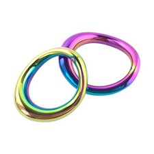 Colorful Curved Surface Stainless Steel Cock scrotum ring Stretch Ball Stretcher