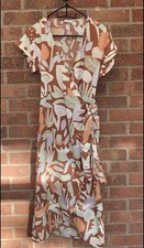 Monki Front Knot Wrap Dress Size XS