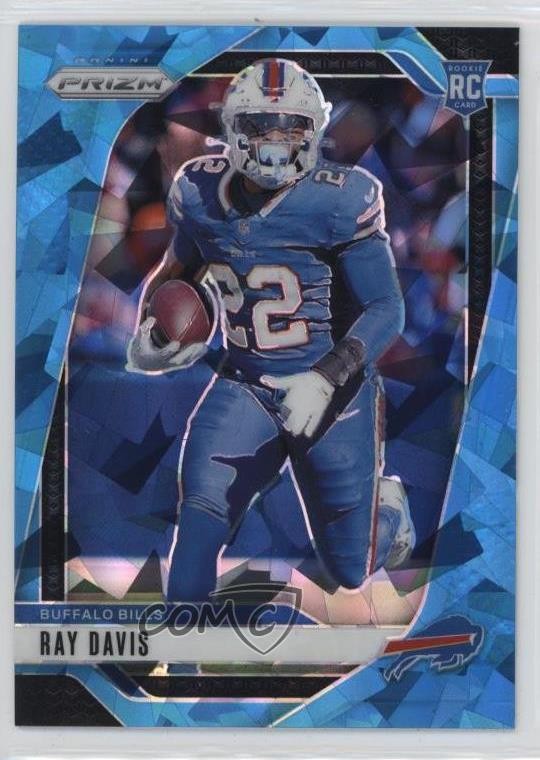 2024 Panini Prizm Rookies Blue Ice Prizm 27/99 Ray Davis #382 Rookie RC 1j2b