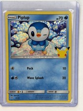 Piplup 020/025 McDonald's 25th Anniversary Holo Pokemon TCG 2021 Promo Card