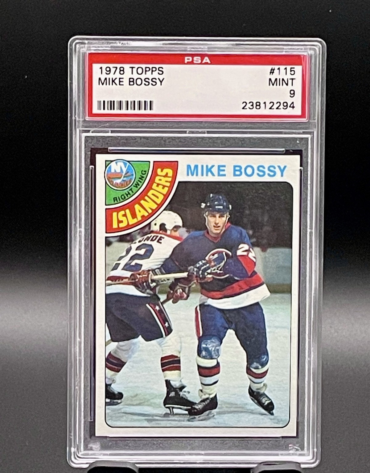 1978 Topps #115 Mike Bossy Rookie New York Islanders Hall of Fame PSA 9