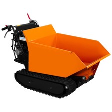 Mini Dumper Cingolato Power Barrow Benzina 500kg Carico utile Rimorchio Idraulico 270cc 9HP