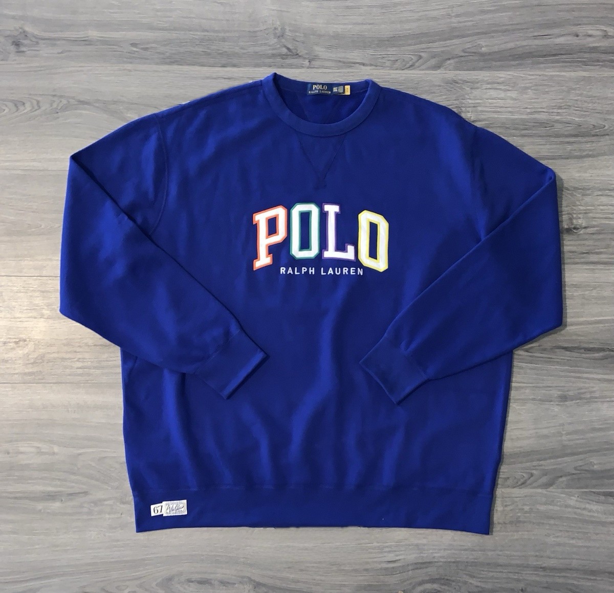 Polo Ralph Lauren Blue RL Fleece Logo Sweatshirt Men