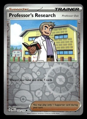 Pokemon Professor's Research [Professor Oak] #122/131 tcg Near Mint or Better