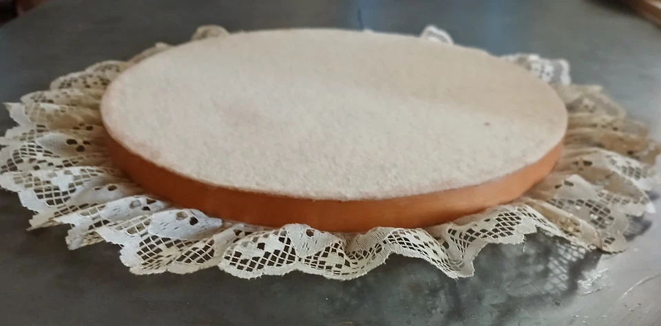 Aro bordado concha marina vintage acolchado hecho a mano tela colgante decoración de pared 12" Foto 4 de 4