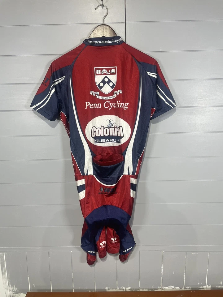 Voler Men’s Cycling Short Sleeve Padded Tri Suit Size Large University Of Penn - Image 4 of 4