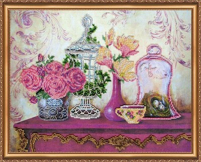 Bead Embroidery Kit ''Provence 1'' Stitching Handmade Beadwork