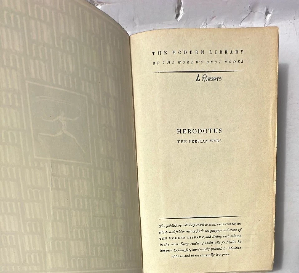 Heródoto Las Guerras Persas Biblioteca Moderna 1942 Traducción Rawlinson Tela Roja Foto 4 de 4