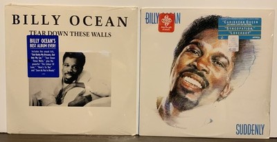 Billy Ocean - Suddenly & Tear Down These Walls, Lot Of 2 Vinyl LPs SEALED!