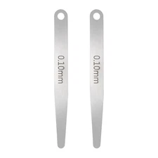 2pcs Metric Thickness Feeler Gauge 0.1mm Single Blade Tapered Feeler Gauge