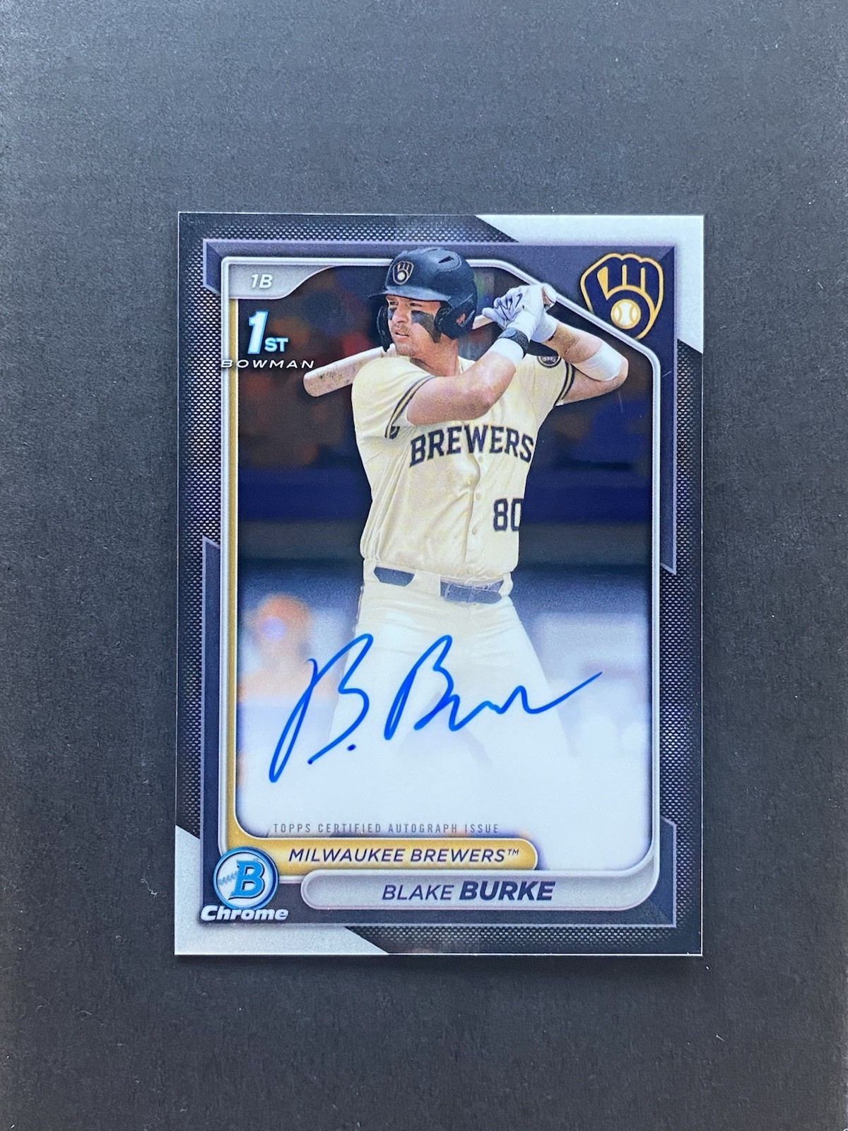 2024 Bowman Draft - Chrome Prospect Autographs Blake Burke #CPA-BB (AU, RC)