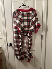 Wondershop Pet Soft Fleece Pajamas Size XXL Cream Tartan