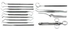 Pulpotomy/Open & Med Root Canal Set of 13 Dental Premium Instruments Tray Setup