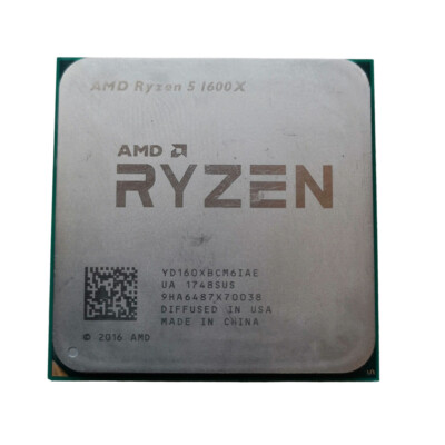 AMD Ryzen 5 1600X 3.60 GHz Hexa-Core (YD160XBCM6IAE) Processor