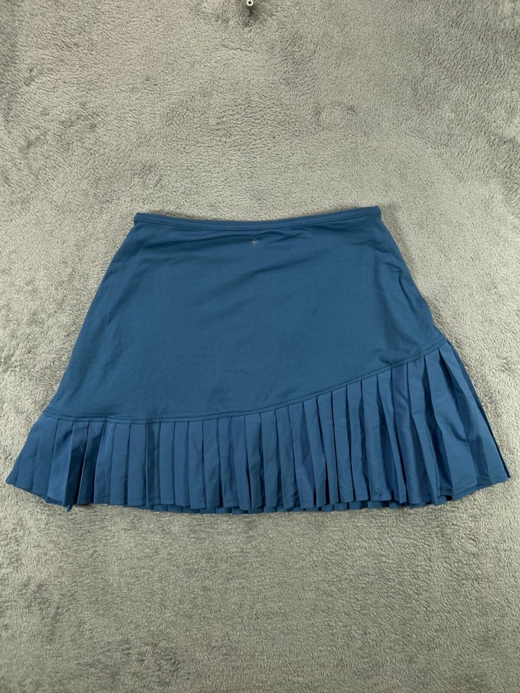 SOYBU Pleated Tennis Skort Medium Blue Womens Golf Athleisure Skirt
