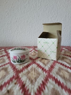 Yves Rocher Keramik Dose Hübsch Blumen Schmuck Kosmetik Dekoration Aufbewahrung
