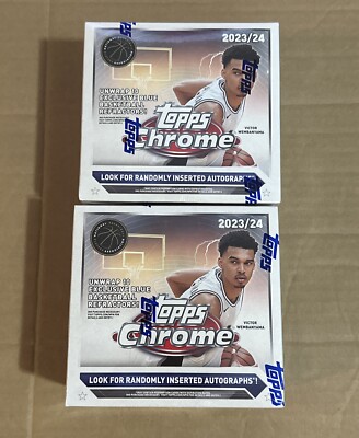 2023-24 Topps Chrome Basketball Mega/Monster Box Factory Sealed 